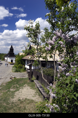 Hollókő-stock-foto