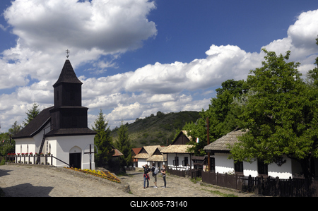 Hollókő-stock-foto