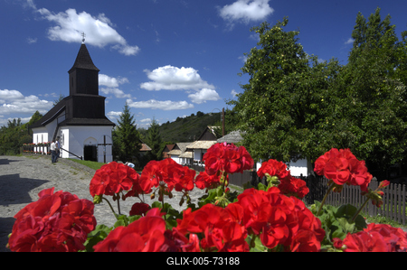 Hollókő-stock-foto