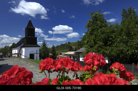 Hollókő-stock-foto