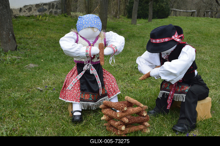 Hollókő-stock-foto