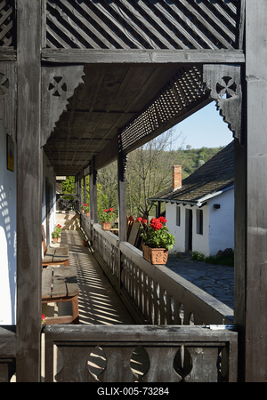 Hollókő-stock-foto