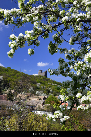 Hollókő-stock-foto
