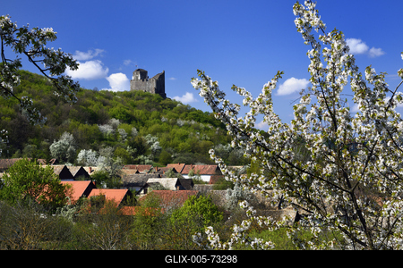 Hollókő-stock-foto