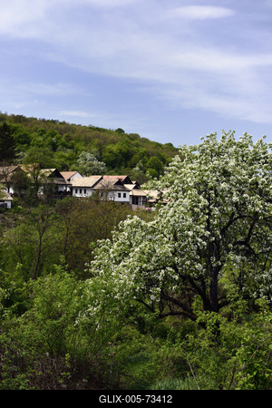 Hollókő-stock-foto
