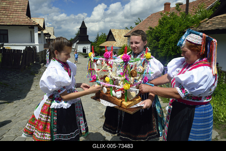 Hollókő-stock-foto