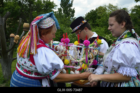 Hollókő-stock-foto