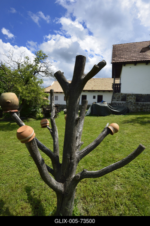 Hollókő-stock-foto