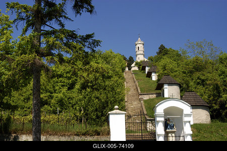 Magyarpolány, Kálvária-stock-foto