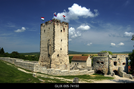 Nagyvázsony, Kinizsi-vár-stock-foto