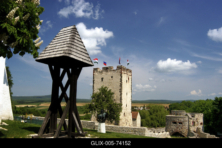 Nagyvázsony, Kinizsi-vár-stock-foto