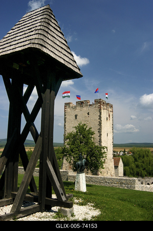 Nagyvázsony, Kinizsi-vár-stock-foto