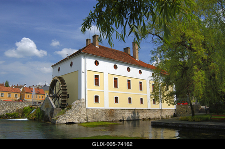 Tapolca, Malom-tó-stock-foto