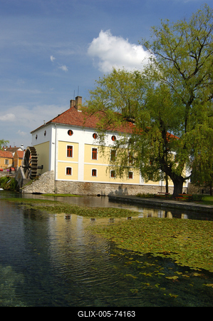 Tapolca, Malom-tó-stock-foto