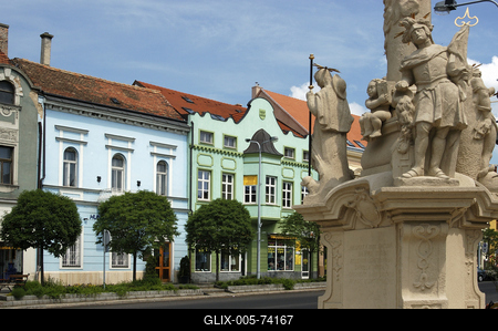 Tapolca, Fő tér-stock-foto