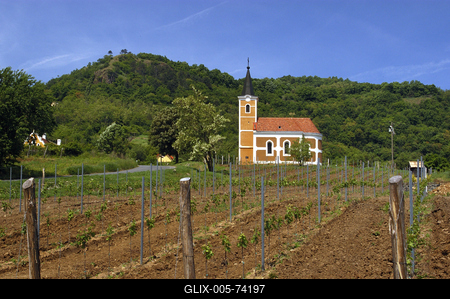 Szent György-hegyi Lengyel-kápolna-stock-foto