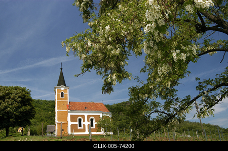 Szent György-hegyi Lengyel-kápolna-stock-foto
