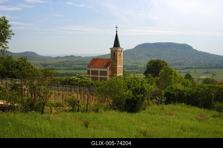 Szent György-hegyi Lengyel-kápolna-stock-foto