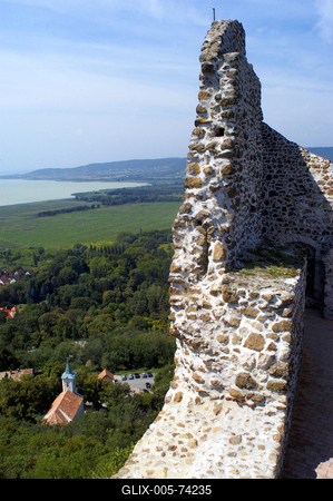 Szigligeti vár-stock-foto