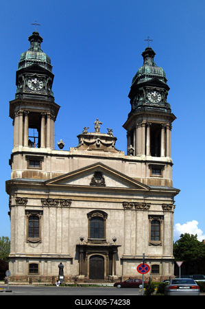 Pápa, Nagytemplom-stock-foto