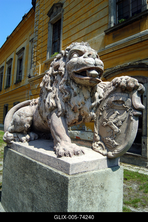 Pápa, Esterházy-kastély-stock-foto