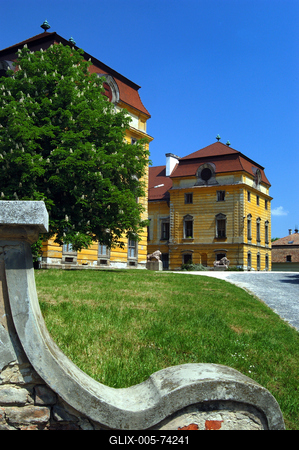 Pápa, Esterházy-kastély-stock-foto