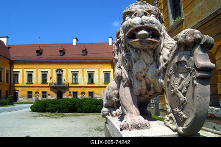 Pápa, Esterházy-kastély-stock-foto