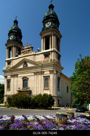 Pápa, Nagytemplom-stock-foto