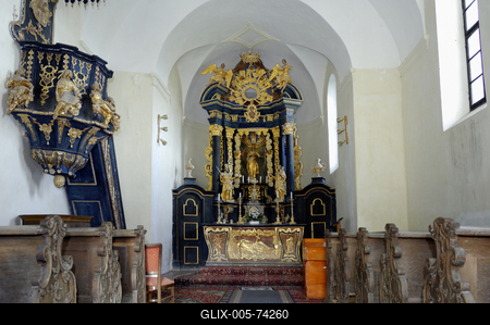 Szent György-hegyi Lengyel-kápolna-stock-foto