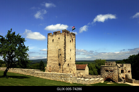 Nagyvázsony, Kinizsi-vár-stock-foto