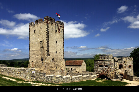 Nagyvázsony, Kinizsi-vár-stock-foto