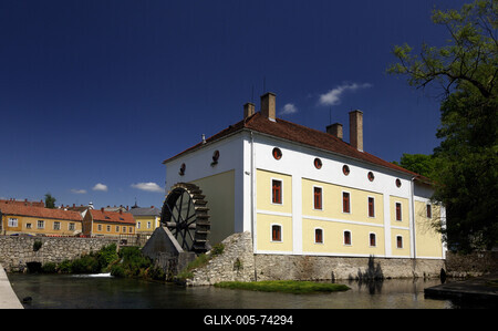 Tapolca, Malom-tó-stock-foto