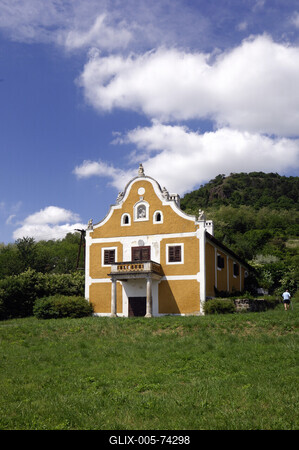 Pésház a Szent György-hegyen-stock-foto