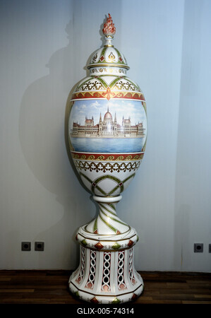 Herendi Porcelánmúzeum-stock-foto