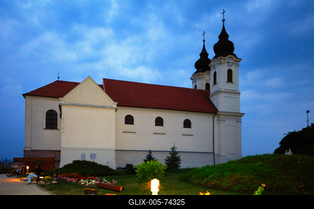 Tihanyi Bencés Apátság-stock-foto