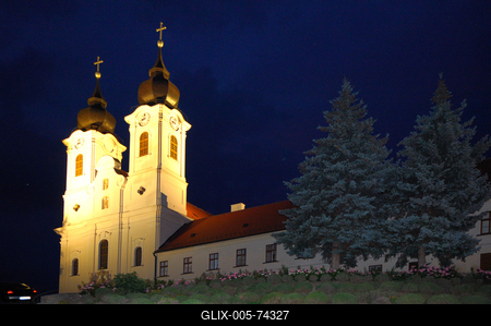 Tihanyi Bencés Apátság-stock-foto