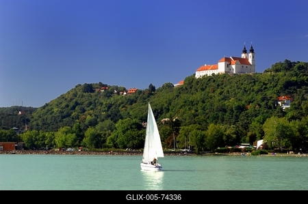 Tihanyi Bencés Apátság-stock-foto