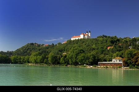 Tihanyi Bencés Apátság-stock-foto