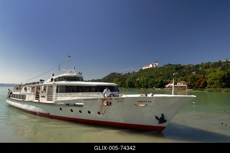 Tihany látványa-stock-foto