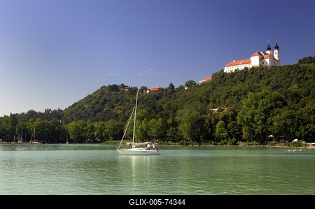 Tihanyi Bencés Apátság-stock-foto