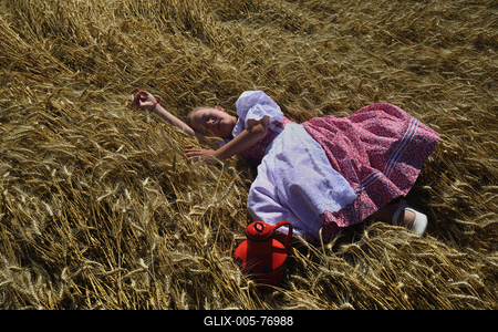 Jászapáti Aratónap-stock-foto