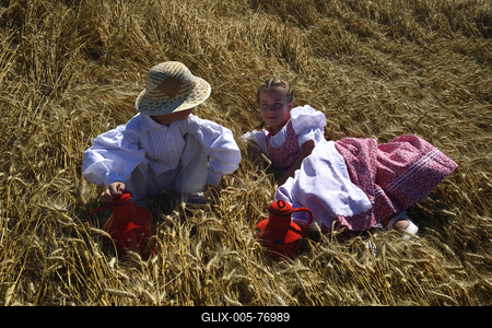 Jászapáti Aratónap-stock-foto