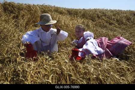 Jászapáti Aratónap-stock-foto