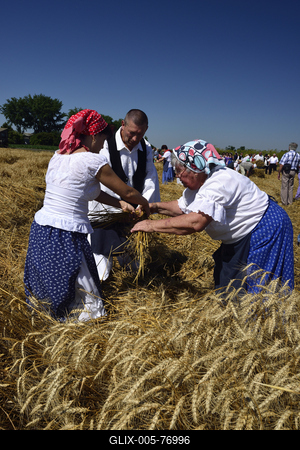 Jászapáti Aratónap-stock-foto