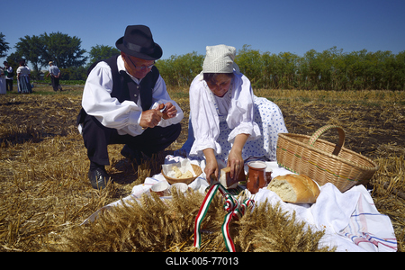 Jászapáti Aratónap-stock-foto