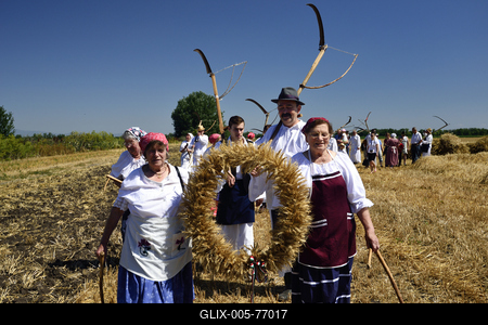 Jászapáti Aratónap-stock-foto