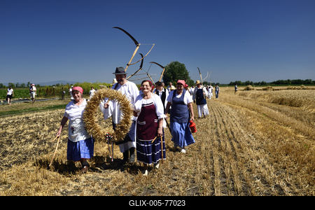 Jászapáti Aratónap-stock-foto