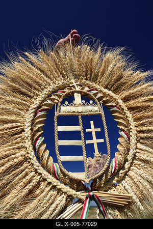 Jászapáti Aratónap-stock-foto