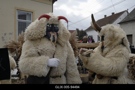 Mohácsi busójárás-stock-foto