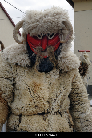 Mohácsi busójárás-stock-foto